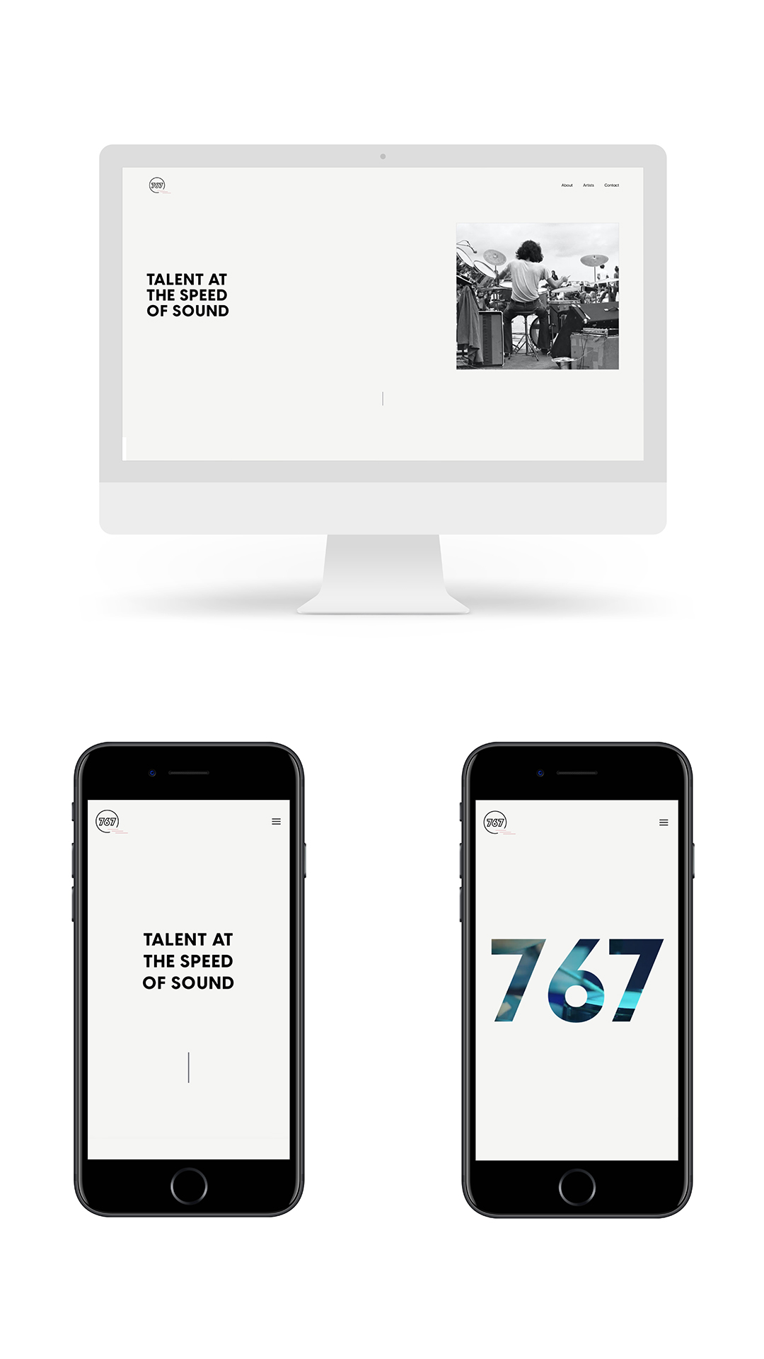 Full layout frames from the 767 Agency project